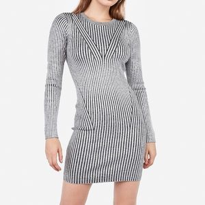 Striped Bodycon Sweater Dress